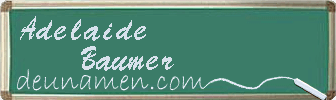 Adelaide Baumer Visitenkarte